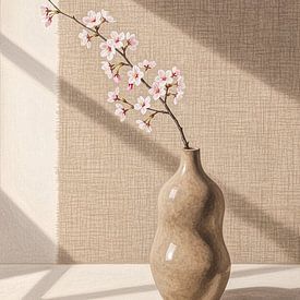 Japandi Stille Blüte von Marjolein van Middelkoop