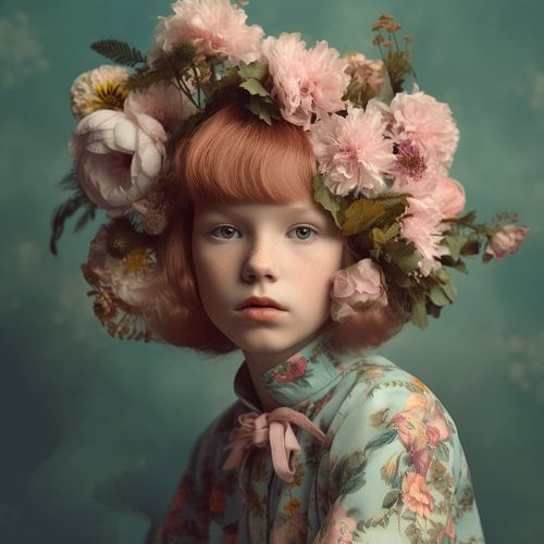 Fine art portret van een jong meisje