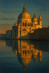Santa Maria della Salute: Goldene Spiegelung im Canal Grande