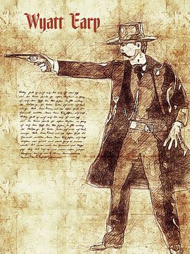 Wyatt Earp van Printed Artings