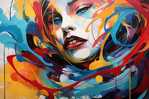 Abstract female portrait