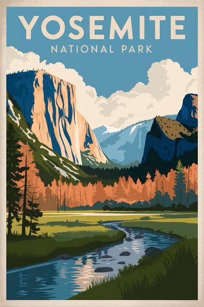 Yosemite National Park by Poster Art Shop