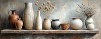 Herfst Stilleven Potten