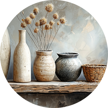 Herfst Stilleven Potten van Kunst Kriebels