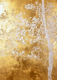 White and gold tree 3 by JBJart Justyna Jaszke