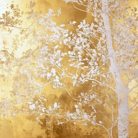 White and gold tree 3 by JBJart Justyna Jaszke