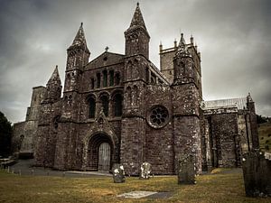 Kathedraal van St Davids, Wales van Art By Dominic
