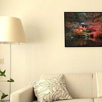 Klantfoto: Japanse herfst van Maarten Mensink, op canvas