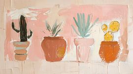 Cactus family in pots. Terracotta, bohemian style by Studio Allee