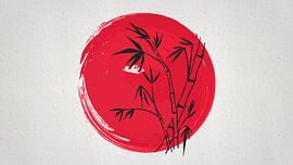 Japan Floral von Mad Dog Art