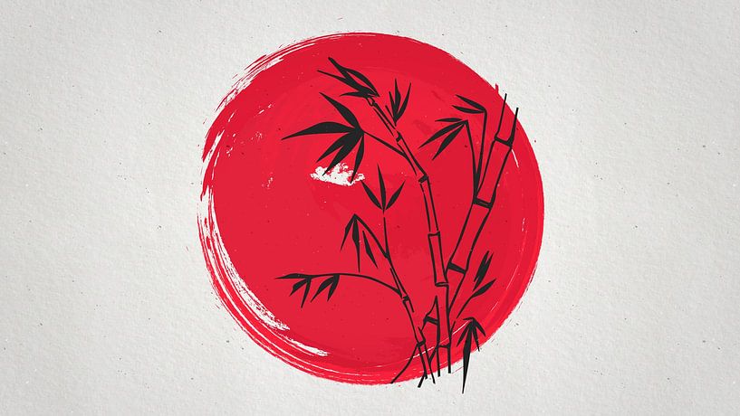 Japan Floral by Mad Dog Art