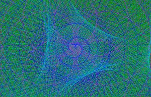 Line Games, blau und grün