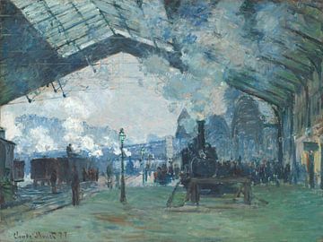 Aankomst van een trein in Normandie - Claude Monet