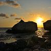 Zonsondergang bij Blue Bay van Karel Frielink