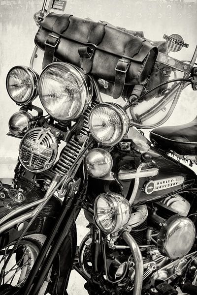 La Harley Davidson II BW d'époque par Martin Bergsma