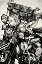 La Harley Davidson II BW d'époque par Martin Bergsma Aperçu