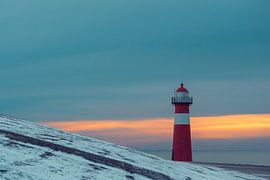 Westkapelle lighthouse at sunset by Eugenlens