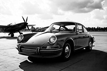 Porsche 911 Een ode aan tijdloze elegantie van Jan Keteleer (JanKé): Een reis voorbij het canvas
