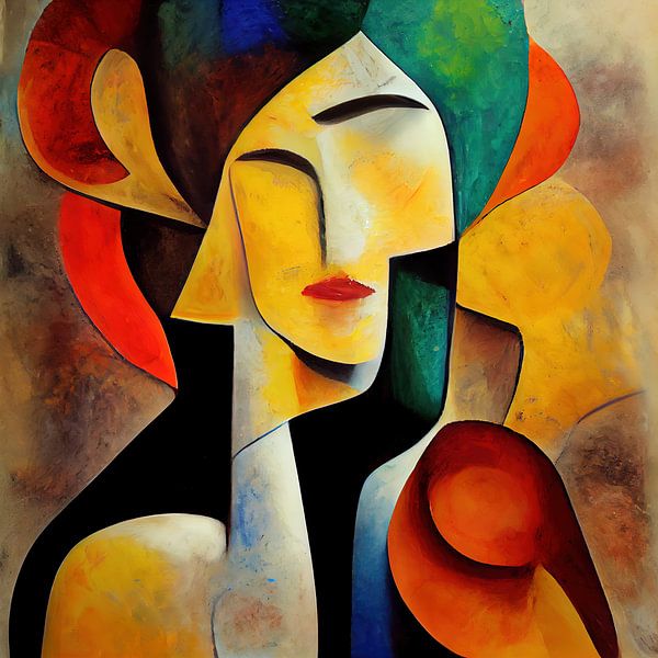 Visage abstrait par Bert Nijholt