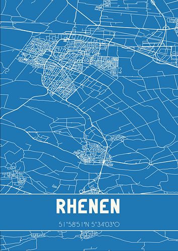 Blauwdruk | Landkaart | Rhenen (Utrecht)