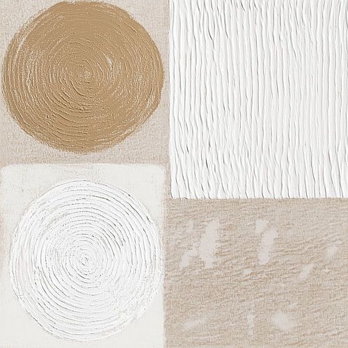 Cercle stratifié et lignes serrées