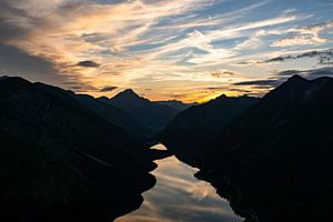 Plansee zum Sonnenuntergang von Leo Schindzielorz