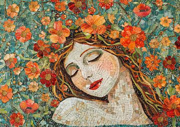 Serene Petal Mosaic von Kunst Laune