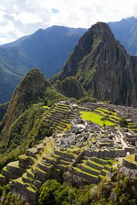 Machu Picchu, Peru - een bovenaanzicht van Bart van Eijden