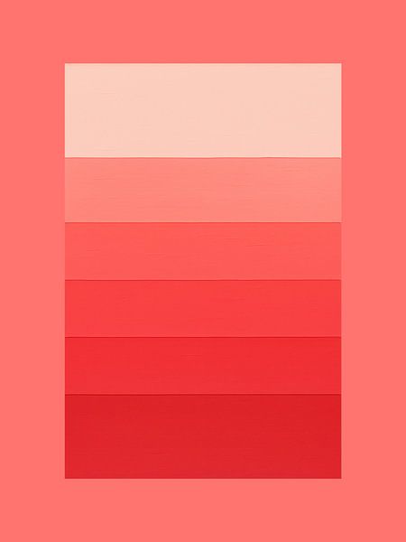 Minimalistischer Abstrakt in Ton-sur-Ton: Korallenrosa von STUDIO MINIMAL ART