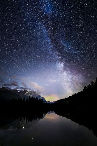 Voie lactée dans les montagnes du Karwendel, Voie lactée dans le Karwendel-gebergte, Voie lactée