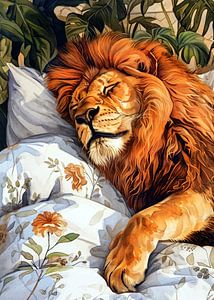 Sleeping lion #animal