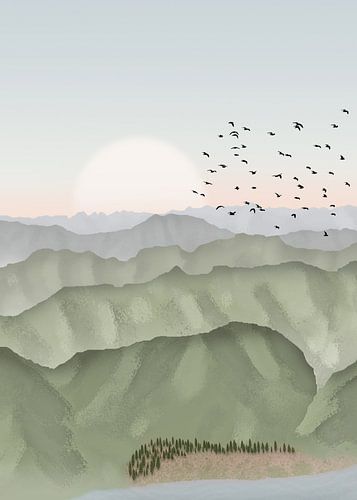 Grüne italienische Berge 1