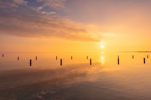 Calm sunset over the water