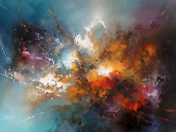 Modern Impressionisme Abstract Fantasie Schilderij van Preet Lambon