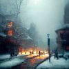 Winternacht in de stad. Deel 2 van Maarten Knops