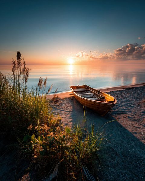 Morgenröte in Stille von fernlichtsicht