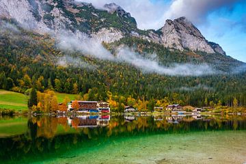 Herbstabend am Hintersee von Martin Wasilewski