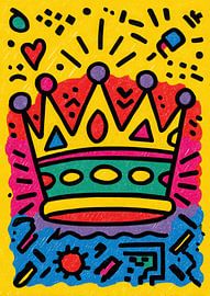 Bunte Krone Doodle Illustration von Niklas Maximilian