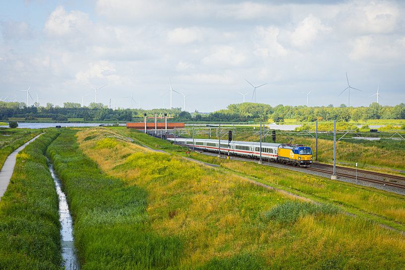 Intercity Berlin at the Drontermeer Tunnel near Kampen by Stefan Verkerk fotografie