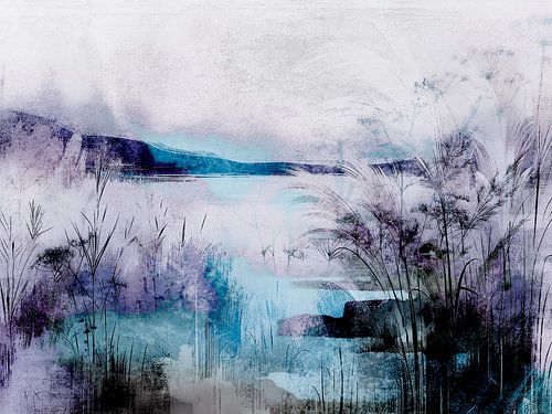 Scandinavisch winterlandschap Plantkunde