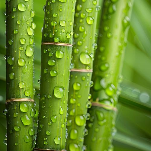 Zen bamboe - frisheid en harmonie in groen