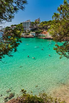 Beautiful bay of Cala Santanyi, beach, Spain Mediterranean Sea by Alex Winter