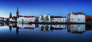 Lübeck Skyline an der Trave