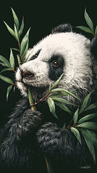 Pandabär / Pandabär von Gelissen Artworks