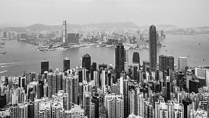 Hongkong skyline van Stijn Cleynhens