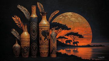 african-black-gold-orange