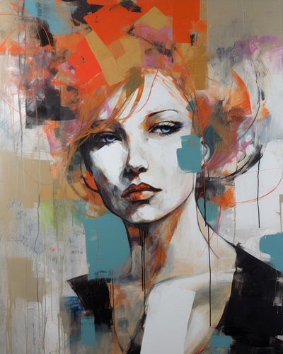 Portrait pop art moderne