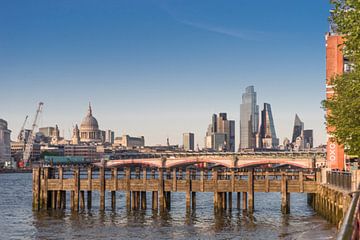 Londoner Skyline von der South Bank von Stefania van Lieshout