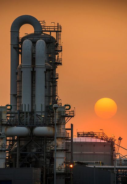 petrochemical industry on the Maasvlakte Rotterdam. by Lex van Lieshout