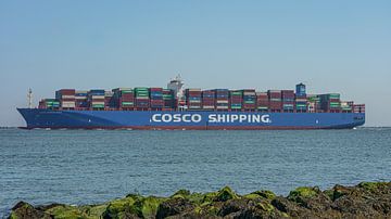 COSCO Shipping Andes containerschip. van Jaap van den Berg